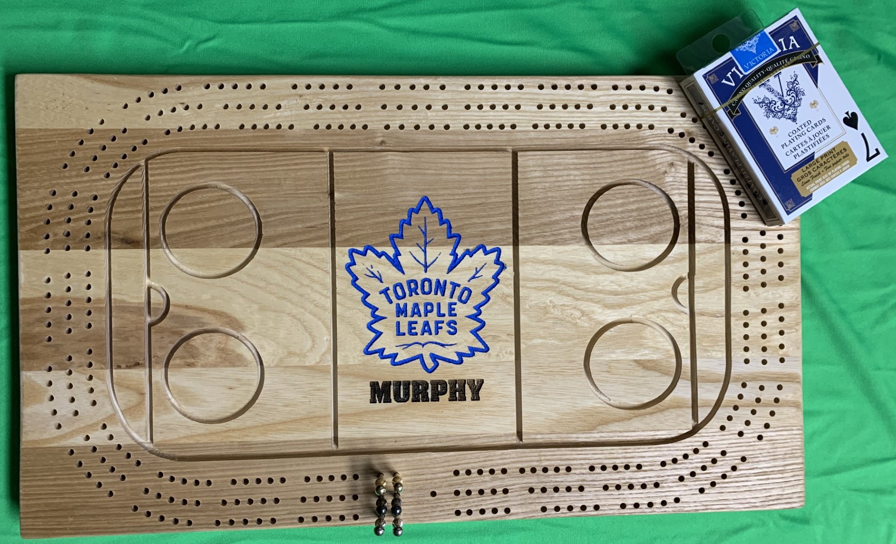 Hockey Rink Crib Board $80.00 Painted, $65.00 plain. Your choice of logo Hockey Rink Crib Board $80.00 Painted, $65.00 plain. Your choice of logo